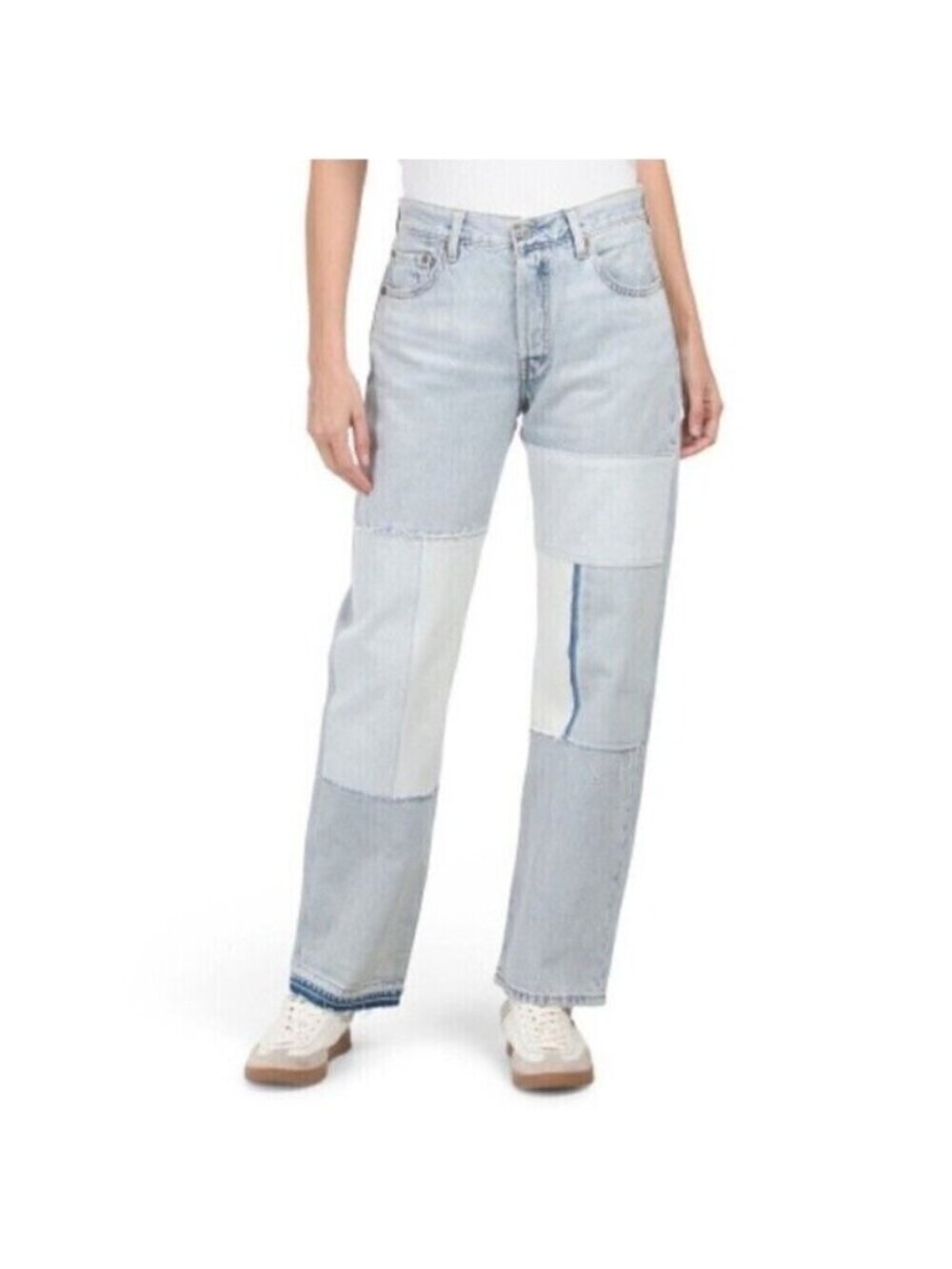 Levi's Women Premium Light Wash 501 90'S Freehand Folk Cropped Jeans Light 24X30